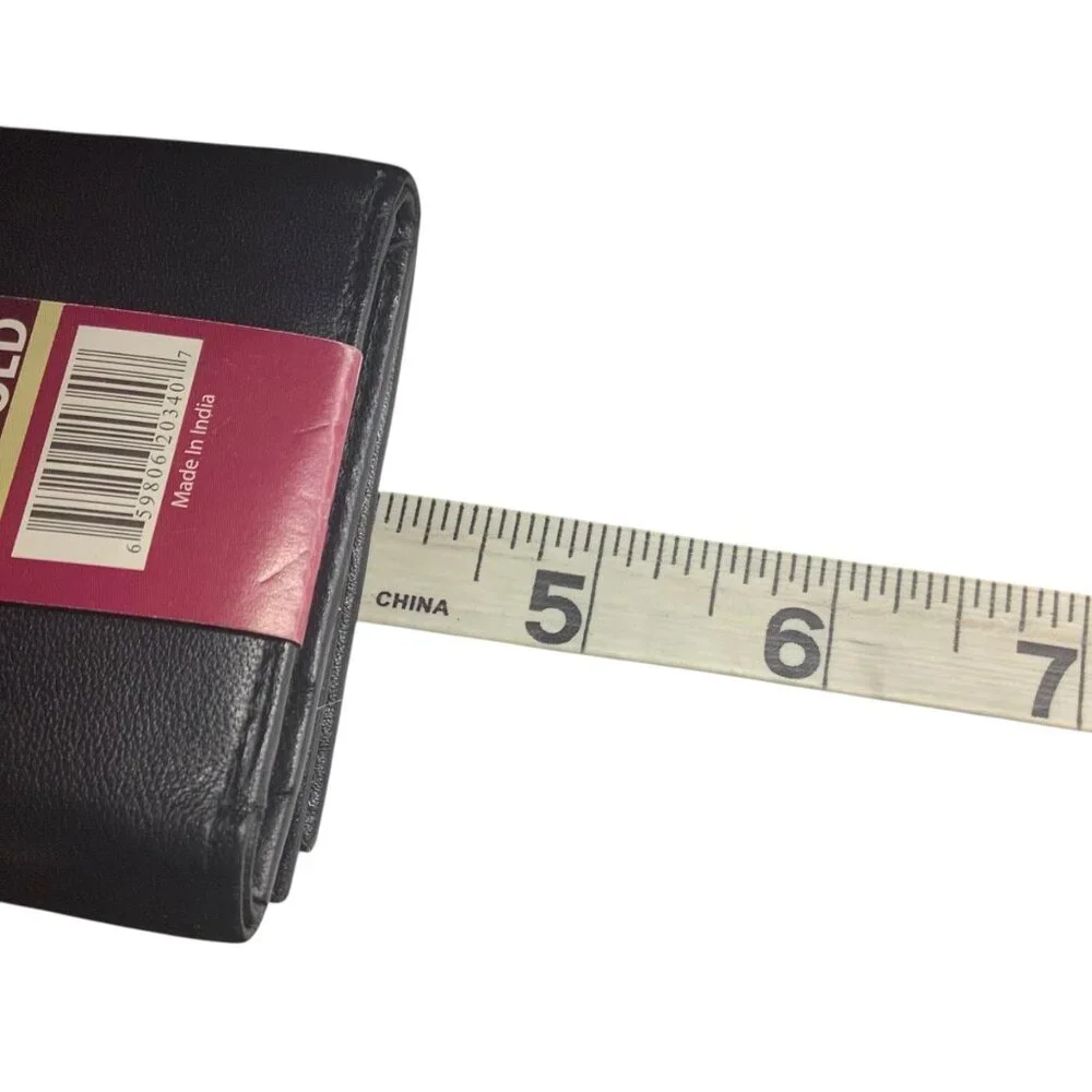 River Ridge‎ Genuine Lambskin Leather Billfold Wallet Multiple Card Slot ID NEW